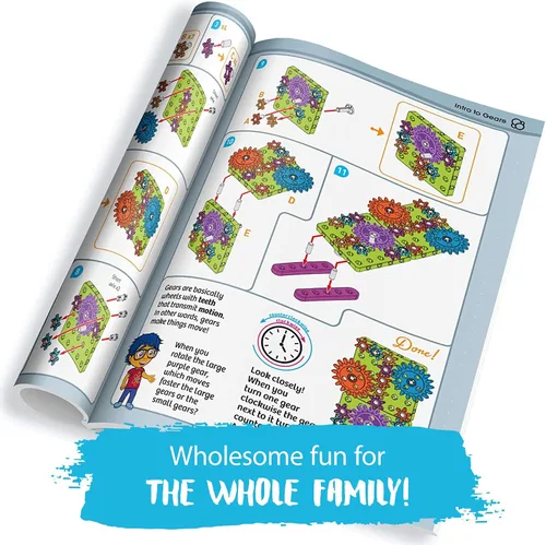 Miniatura 4 de Thames & Kosmos Kids First: Kit de experimento STEM de introducción a engranajes para mayores de 3 años Construye 4 modelos, aprende sobre
