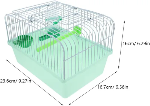 Miniatura 7 de VANZACK Jaula portátil para loros, periquitos, periquitos, viajes, portador de aves, accesorios para pájaros, portador de aves de viaje, pequeño