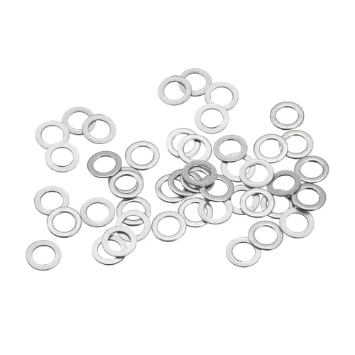 Miniatura 30 de uxcell Arandelas planas de acero inoxidable M3 304, 20 espaciadores planos ultrafinos de 0.118 x 0.197 x 0.004 in para tornillo de tornillo