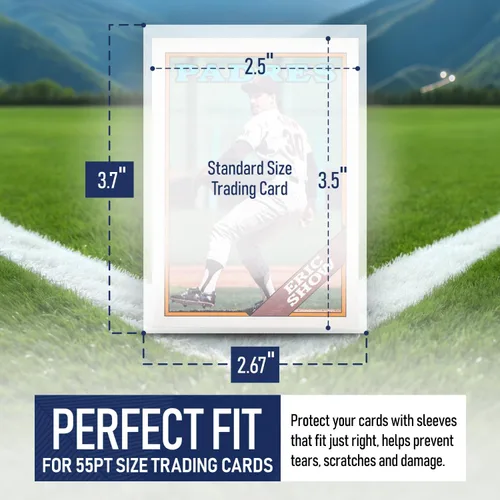 Miniatura 4 de Premium Penny Sleeves for Trading Cards Soft Trading Card Sleeves for Baseball Cards, Ultra Clear Plastic Pro Sports Card Sleeve, Football, MTG