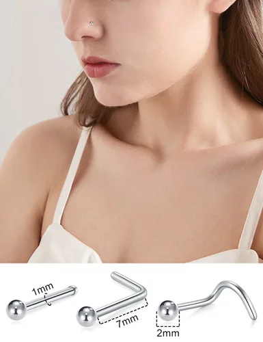 Miniatura 5 de JIESIBAO Juego de 66-113 piercings mixtos para todos los piercings de acero inoxidable 14G 16G 18G 20G nariz tabique cartílago tragus, aretes