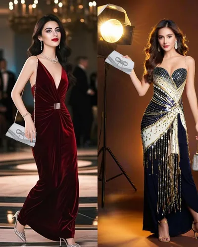 Miniatura 2 de Bolso de mano brillante con lazo para mujer, bolso de noche brillante con diamantes de imitación para baile de graduación, bolso de mano de boda