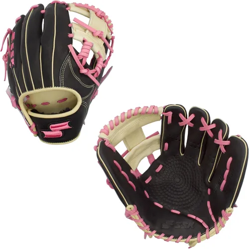 Miniatura 15 de SSK Z5 Craftsman Guante de béisbol para infield – 11.25” - 11.5” - 11.75” - 12” – Lanzamiento con mano derecha y izquierda Rojo/Verde Kelly/Blanco