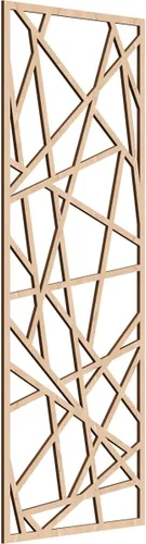 Miniatura 58 de Conway Paneles de pared decorativos de madera con calado, 9 3/8 pulgadas de ancho x 24 3/8 pulgadas de alto x 1/4 de alto, aliso