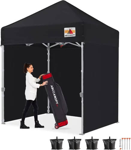 Miniatura 17 de Abccanopy - Toldo de 10 x 10 pies, con paredes laterales, sombra instantánea, con bolsa con ruedas para guardarlo. Incluye 4 bolsas de lastre, Azul