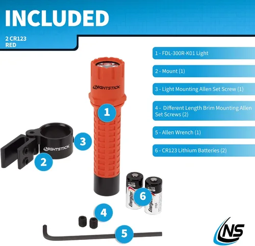 Miniatura 8 de Nightstick FDL-300R-K01, luz táctica para incendios con soporte de casco multiángulo