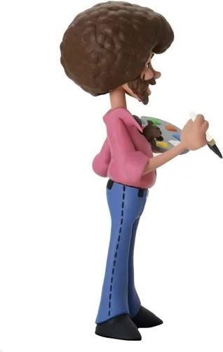 Miniatura 5 de NECA Bob Ross - Figura de acción a escala de 6 pulgadas - Toony Classics Bob Ross con Peapod