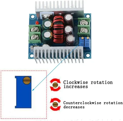 Miniatura 3 de Módulo convertidor de corriente constante CC CV Buck DC 6-40V a 1.2-36V 20A 300W Regulador de voltaje ajustable reductor módulo de fuente