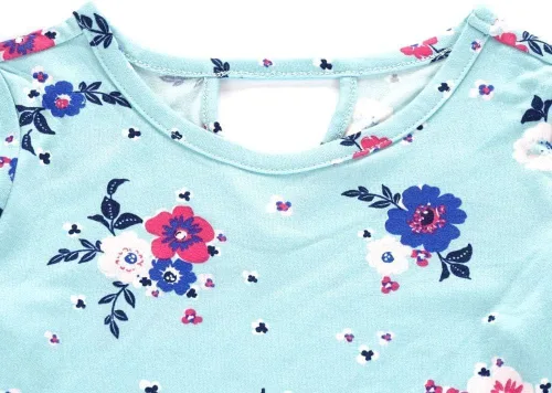 Miniatura 4 de V.&GRIN Vestido de primavera para niñas de 2T a talla 8, manga larga, unicornio, floral, twirly, casual, lindo, vestido para niños, vestidos