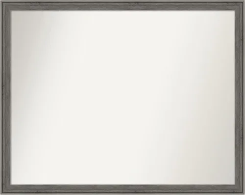 Miniatura 517 de Amanti Art Espejo personalizado, espejo de baño gris plomo a rayas, espejo de pared o espejo de tocador de baño sobre el fregadero