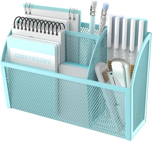 DALTACK Soporte magnético para lápices, estante de malla de 3 rejillas para pizarra blanca, refrigerador y casillero, organizador para el hogar, la