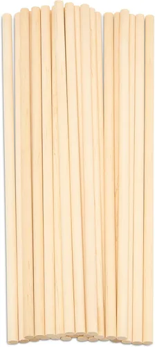 Miniatura 24 de Woodpeckers - Cañas de madera, varillas de madera de 3/16 x 30,5 cm sin acabado de madera dura para manualidades y bricolaje, 500 piezas Paquete