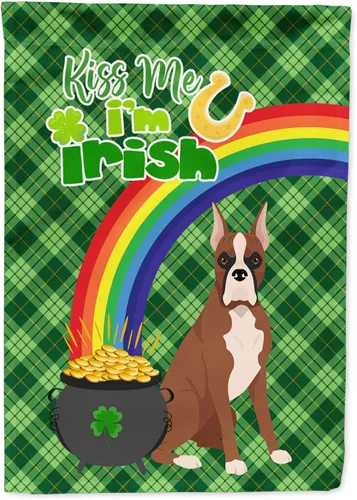 Miniatura 12 de Caroline's Treasures WDK4731GF - Bandera decorativa para jardín del día de San Patricio, color negro y tostado, Airedale Terrier, para jardín