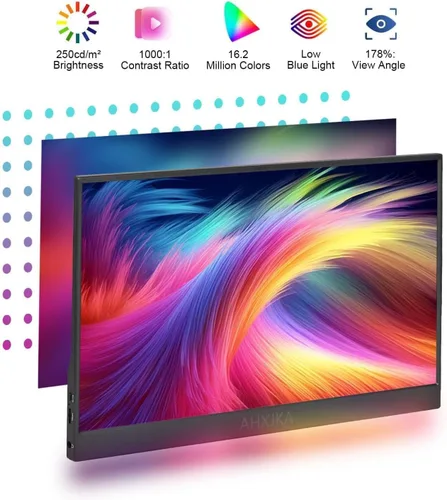 Miniatura 2 de Monitor portátil de viaje con pantalla táctil de 14 pulgadas, 1920 x 1200P IPS/HDR, extensor de pantalla para computadora portátil