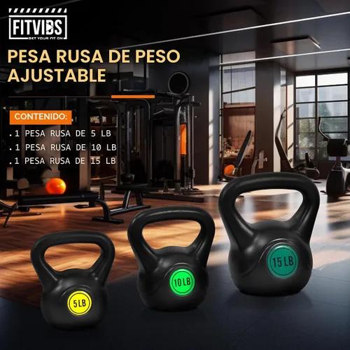 Miniatura 2 de Fitvids Juego de pesas rusas para entrenamiento de fuerza, pesas rusas