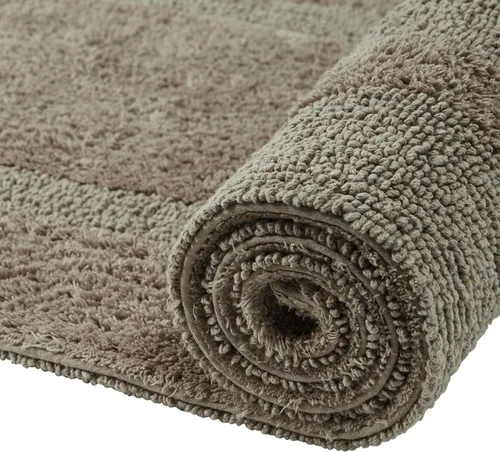 Miniatura 5 de Better Trends Alfombra de Inodoro en Forma de U Cubierta de Asiento de Inodoro de Lujo 100% Algodón Absorbente de Agua, Cubierta de Tapa Reversible