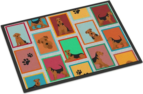 Miniatura 12 de Caroline's Treasures MLM1149MAT - Felpudo rojo Border Collie de 18 x 27 pulgadas, para interiores y exteriores, para entrada, antideslizante, Border