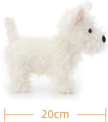 Miniatura 6 de Apricot Lamb Encantadores animales de peluche West Highland para niños, suaves y lindos juguetes de peluche para bebé niña y niño, 7.9 pulgadas