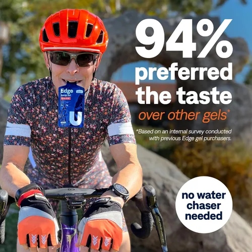 Miniatura 5 de Disparos de gel energético UCAN Edge, sabor a mango naranja (12 paquetes de 2 onzas) para correr, entrenamiento, ejercicios, fitness, ciclismo