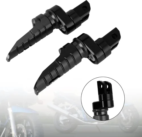 Miniatura 2 de Reposapiés delantero negro para Benelli Tornado 252R 2021-2022, para Benelli BN302S 2018-2022, para Benelli TNT 600I 2018-2022, para Benelli TNT 135