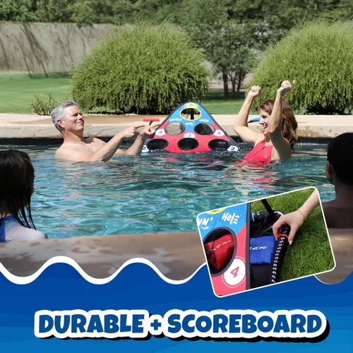 Miniatura 4 de SKIP NN' HOLE Stonne Skipping Meets Pool Cornhole Game - para todas las edades