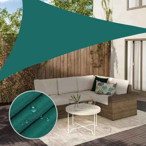 Miniatura 13 de Neween Toldo tipo vela triangular de 6 pies 7 pulgadas x 6 pies 7 pulgadas x 6 pies 7 pulgadas, impermeable, para patio, terraza, pérgola, para Gris