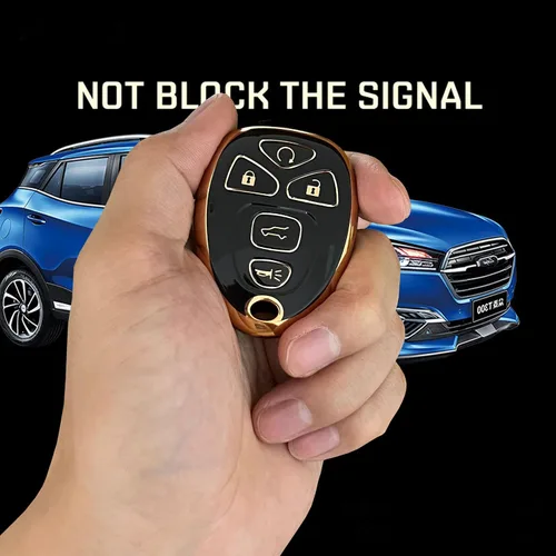 Miniatura 6 de Funda de TPU para llavero GMC con llavero compatible con Chevy Suburban Tahoe Traverse Buick Enclave Cadillac Escalade GMC Acadia Yukon Remote Smart