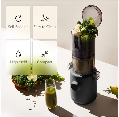 Miniatura 5 de Hurom H310A - Exprimidor de masticación lenta de autoalimentación personal (negro mate)