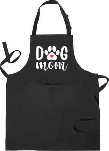 Dog Mom Gifts, Dog Aprons for Women with Pockets, Dogs Lovers Gifts Grooming Apron 1 delantal para perro