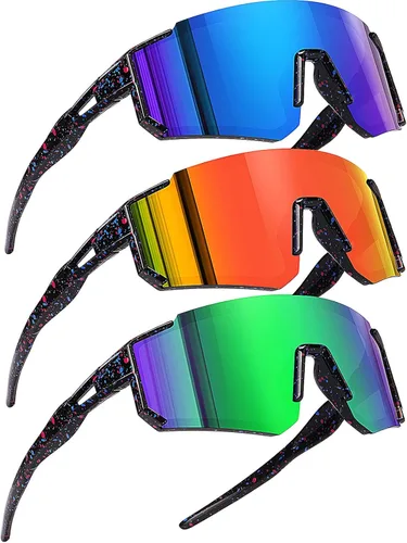 Miniatura 9 de SEKKAF Gafas de sol de béisbol juveniles para niños, gafas de sol deportivas para niños y niñas, gafas de softbol para ciclismo, protección UV400