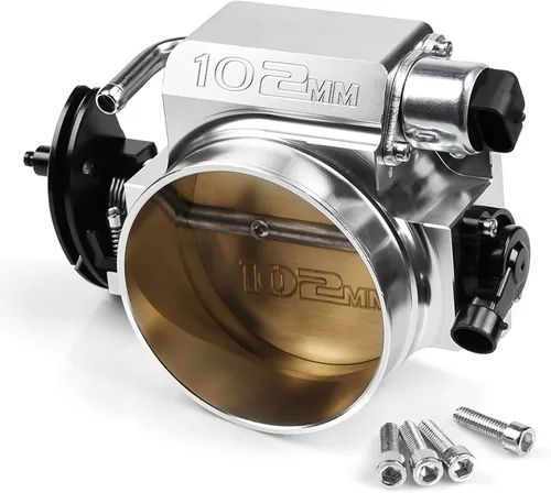 Miniatura 10 de Ensamble de cuerpo de acelerador de 92 mm de Endxedo Compatible con motor LS LS1 LS3 LS6 LSX de 4 pernos de aluminio negro