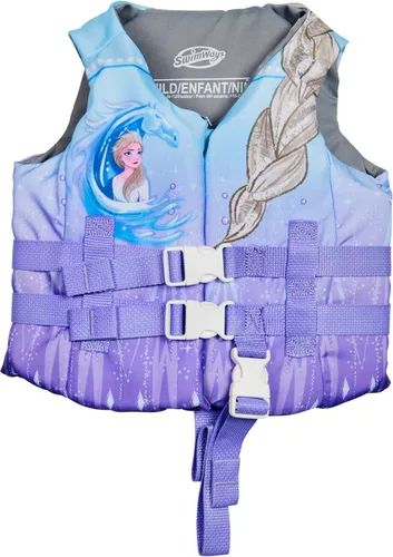 SwimWays Disney Princess - Chaleco salvavidas de natación para niños, aprobado por la Guardia Costera de EE. UU., flotadores de piscina y chalecos