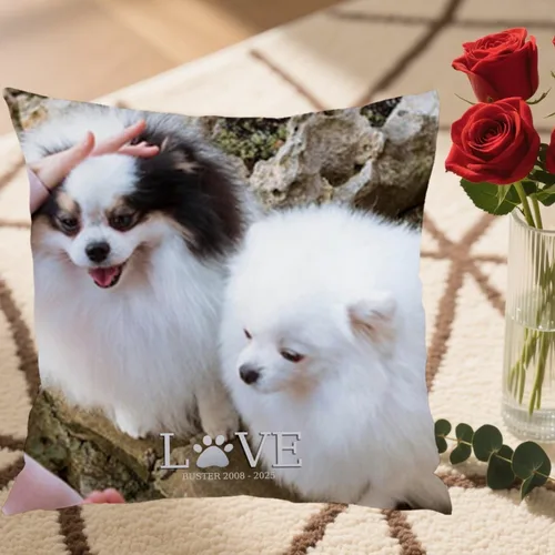 Miniatura 5 de One Photo Personalized Sofa Pillow Case with Custom Message enriching Your Home Style While Providing a Warm and Memorable Gift idea
