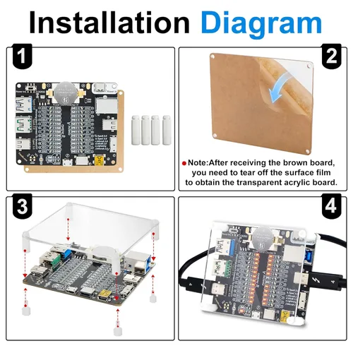 Miniatura 6 de Tablero de prueba de cable USB Treedix con estuche de acrílico, comprobador de cable USB, cable de datos con carga, línea de datos de prueba, tipo