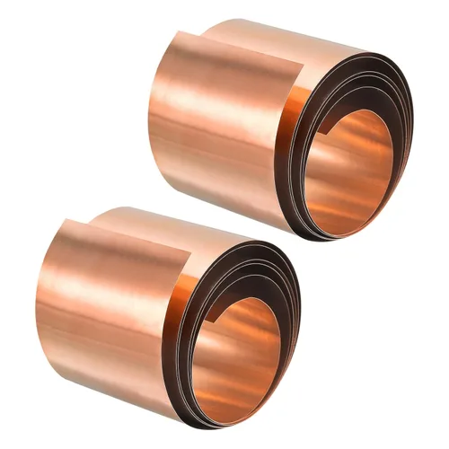 Miniatura 31 de uxcell Rollo de hoja de cobre, placa 3,280.8 ft m x 131.2 ft m x 0.2 ft m de la hoja del metal