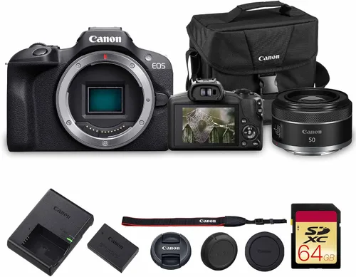 Miniatura 9 de Cámara Canon EOS R100 sin espejo con lente RF-S 18-45mm f/4.5-6.3 IS STM Sensor CMOS APS-C de 24.1MP, Autoenfoque Dual Pixel, Vídeo Full HD