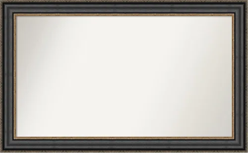Miniatura 247 de Amanti Art Espejo personalizado, espejo de baño negro puente, espejo de pared o espejo de tocador de baño sobre el fregadero (26 x 26 pulgadas)