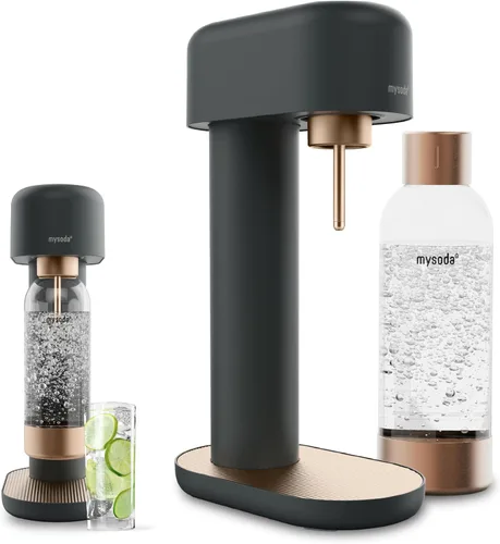 Miniatura 7 de Mysoda Ruby 2 - Máquina de agua carbonatada, silenciosa y duradera con botella de agua de 1 litro, sin cilindro de CO2, color blanco