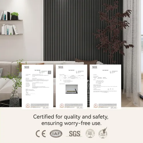 Miniatura 7 de Upick Paneles de pared acústicos de MDF que absorben el sonido, paquete de 2 paneles de pared de espuma a prueba de sonido de 94.5 x 23.4 pulgadas