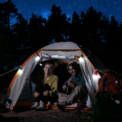 Miniatura 2 de EverBrite Luz de campamento recargable, linterna portátil para tienda, 3 modos de iluminación, bombillas colgantes para tienda de campaña con gancho
