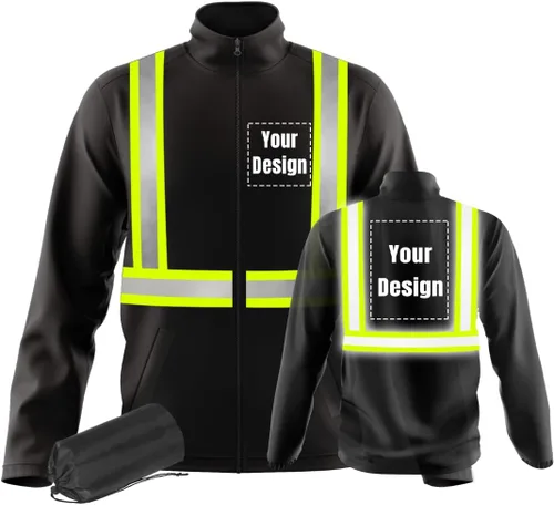 Miniatura 12 de Chaquetas de seguridad ligeras y finas de trabajo reflectantes de alta visibilidad para requisitos particulares su logotipo