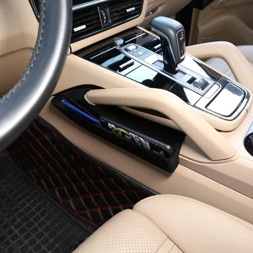 Miniatura 4 de YIWANG Car Center Consoles Side Storage Box Phone Tray Accesorios para Porsche Cayenne 2018 2019 2020