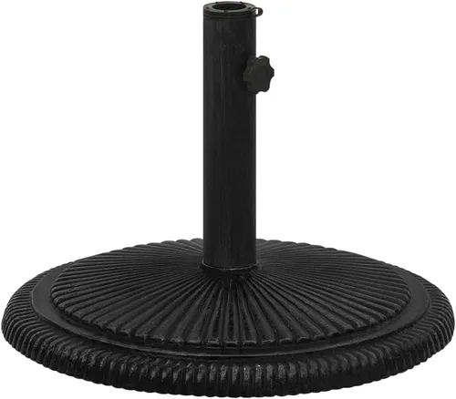 Miniatura 9 de Base redonda para sombrilla de patio, soporte resistente para sombrilla para exteriores, patio, piscina, al aire libre, blanco, 26.5 libras, hierro