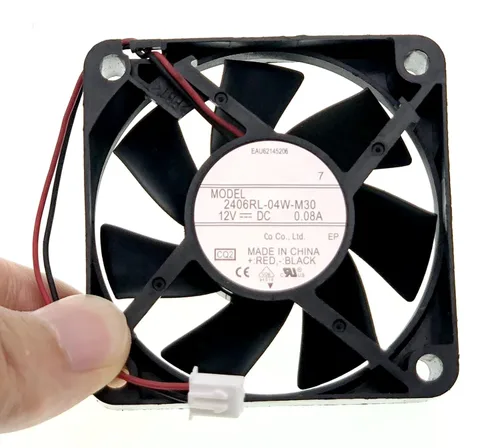 Miniatura 6 de Nuevo ventilador de refrigeración para 2406RL-04W-M30 DC 12V 0.08A 2.362 in 6015 Tamaño: 2.362x2.362x0.591 in, ventilador de enfriamiento silencioso