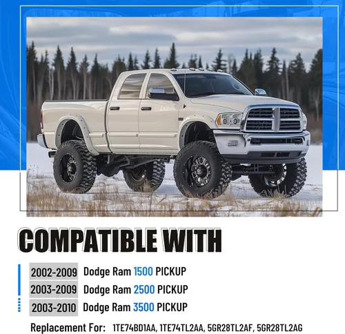 Miniatura 2 de ECOTRIC Manija de agarre para pilar A compatible con lado derecho para 2002-2010 Dodge Ram Pickup, reemplazo para 1TE74TL2AA 5GR28TL2AE, manija