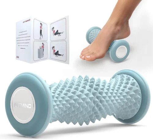 Masajeador de pies para aliviar la fascitis plantar, herramienta portátil silenciosa de masajeador de tejido profundo para dolor de arco y talón,