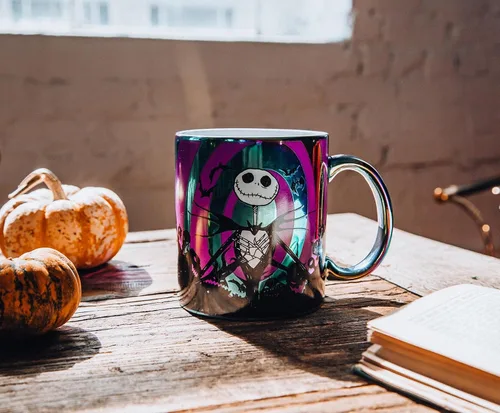 Miniatura 3 de Disney The Nightmare Before Christmas Hypno Jack Skellington - Taza de café grande de 20 onzas para expreso, té