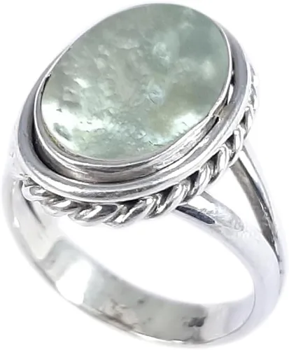 Miniatura 25 de Anillo fino de plata esterlina 925 para mujer, hecho a mano, joyería de piedras preciosas, anillo de moda (1379)