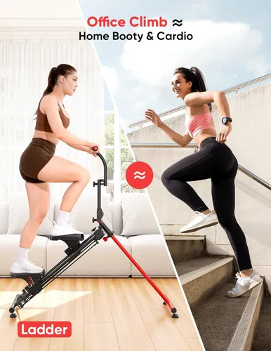 Miniatura 6 de YOLEO Adjustable Resistance Stair Steppers for Exercise at Home, Folding Cardio Stairmaster with 3 Workout Modes & Oversized Pedal,90% Pre-Assembled