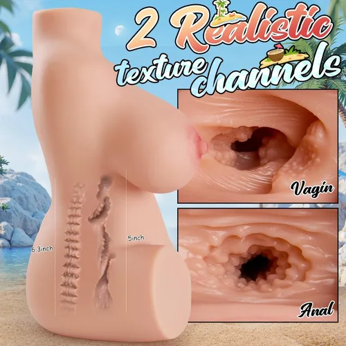 Miniatura 3 de Muñecas sexuales de tamaño real de 15 libras, masturbador masculino, juguetes sexuales para hombres, muñeca sexual torso con pechos grandes